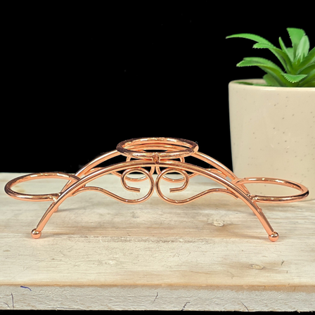 Rose Gold 3 Sphere Arch Metal Stand