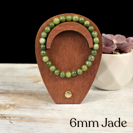 6mm Jade Gemstone Bracelet