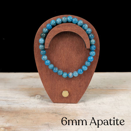 6mm Apatite Gemstone Bracelet