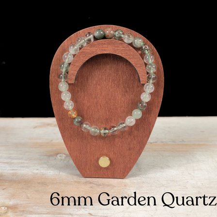 6mm Garden Quartz Gemstone Bracelet