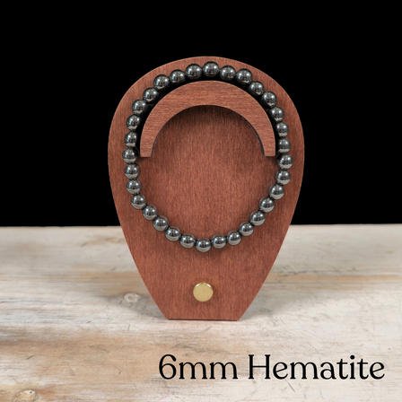6mm Hematite Gemstone Bracelet