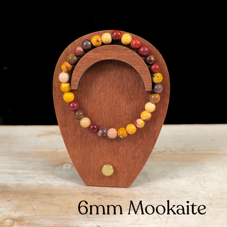6mm Mookaite Gemstone Bracelet