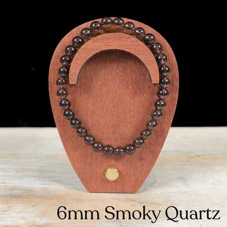 6mm Smoky Quartz Gemstone Bracelet