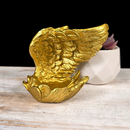 Gold Open Wing Sphere Stand/Trinket Dish 