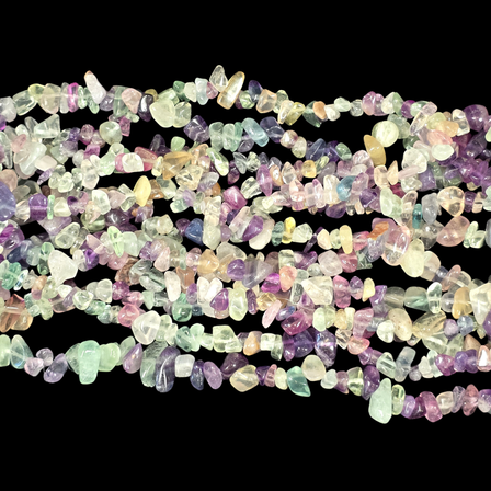 Rainbow Fluorite 75cm-80cm Chips Strand