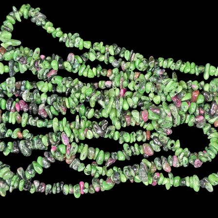 Ruby Zoisite 75cm-80cm Chips Strand