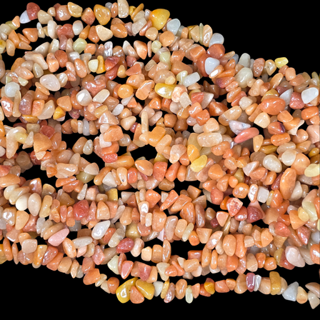Red Aventurine 75cm-80cm Chips Strand