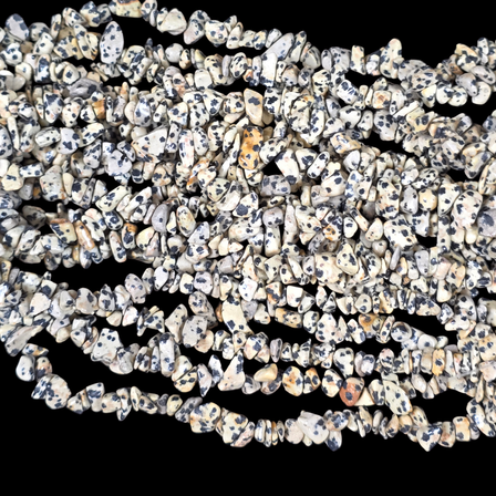 Dalmatian Jasper 75cm-80cm Chips Strand