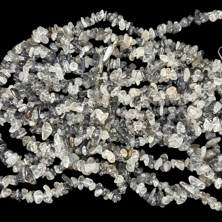 Tourmalinated Quartz 75cm-80cm Chips Strand