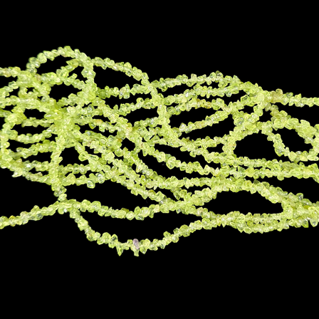 Peridot 75cm-80cm Chips Strand