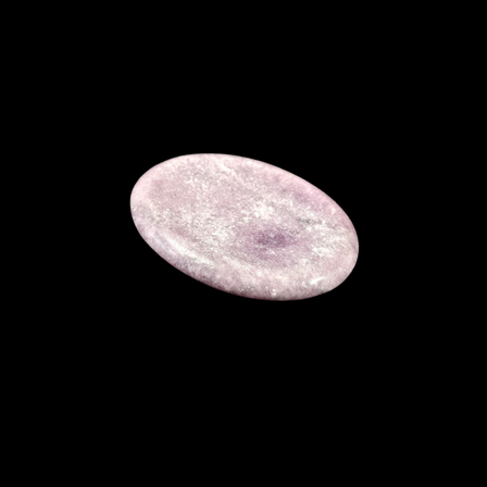 Lepidolite Oval Shape Worry Stone (Thumb Stone)