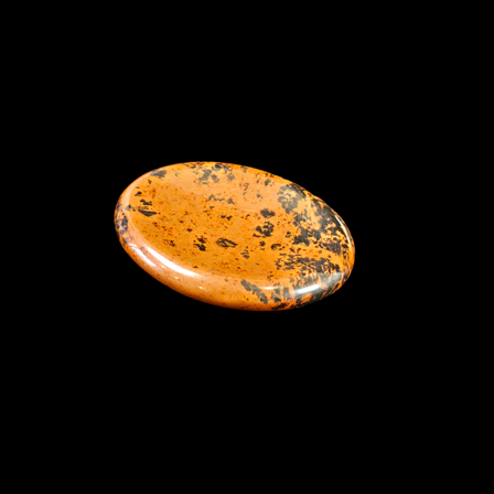 Mahogany Obsidian Oval Shape Worry Stone (Thumb Stone)