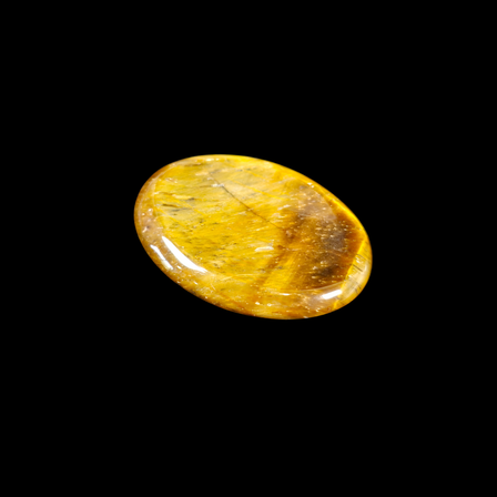 Tiger Eye Oval Shape Worry Stone (Thumb Stone)