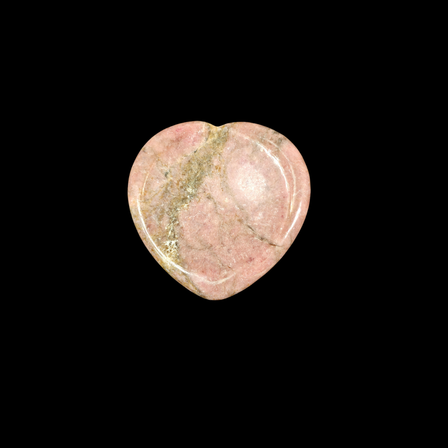 Rhodonite Heart Shape Worry Stone (Thumb Stone)