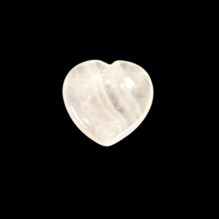 Rose Quartz Heart Shape Worry Stone (Thumb Stone)