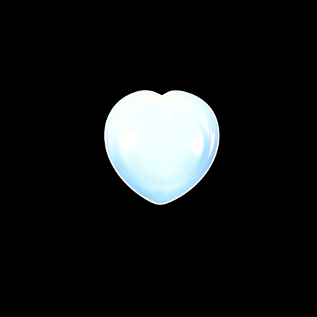 Opalite Heart Shape Worry Stone (Thumb Stone)