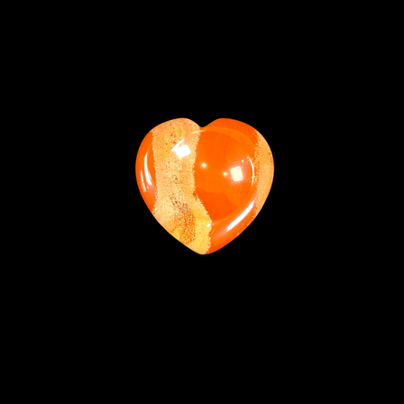 Red Jasper Heart Shape Worry Stone (Thumb Stone)
