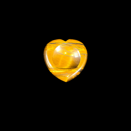 Tiger Eye Heart Shape Worry Stone (Thumb Stone)