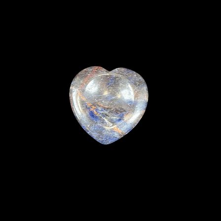 Sodalite Heart Shape Worry Stone (Thumb Stone)