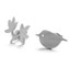 Stainless Steel Stud Earrings - Bird & Twigs
