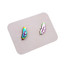 Titanium Coated Stainless Steel Stud Earrings - Feather
