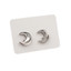 Stainless Steel Stud Earrings - Tribal Moon