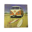 Kombi & Surfboard  Ceramic Trivet