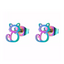 Titanium Coated Stainless Steel Stud Earrings - Cats