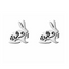 Stainless Steel Stud Earrings - Rabbits