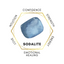 Mini Gemstone Pyramid - Sodalite x 2