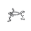 Metal Sphere Stand - Silver