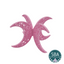 Large Fancy Pink Moon & Stars Sphere Stand