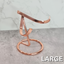 Large Rose Gold Metal Heart Stand (for 12cm+ diam. hearts)