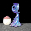 Blue/Purple Peacock Sphere Stand