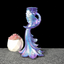 Blue/Purple Peacock Sphere Stand