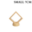 7cm Small Square Floating Display Stand - Yellow