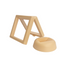 7cm Small Square Floating Display Stand - Yellow