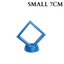 7cm Small Square Floating Display Stand - Blue