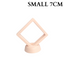 7cm Small Square Floating Display Stand - Apricot