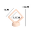 7cm Small Square Floating Display Stand - Apricot