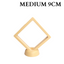 9cm Medium Square Floating Display Stand - Yellow