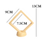 9cm Medium Square Floating Display Stand - Yellow