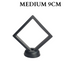 9cm Medium Square Floating Display Stand - Black