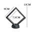 9cm Medium Square Floating Display Stand - Black