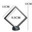 11cm Large Square Floating Display Stand - Black