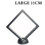 11cm Large Square Floating Display Stand - Black