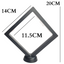 14cm X Large Square Floating Display Stand - Black