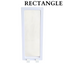 Rectangle Floating Display Stand - White