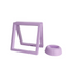9cm Medium Square Floating Display Stand - Purple
