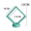 9cm Medium Square Floating Display Stand - Turquoise